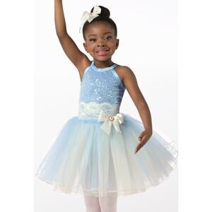 Dance Costume Inter Child Blue Weissman 14390 Ballet Sequins Tutu Dress